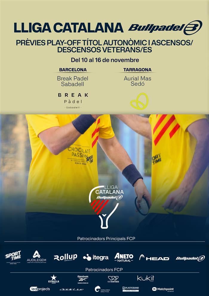 PRÈVIES PLAYOFF TÍTOL I ASC / DESC TGN VET - Aurial Mas Sedó