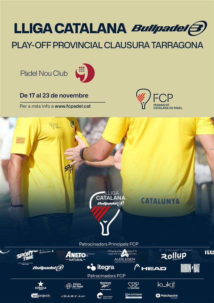 PRÈVIES PLAYOFF TÍTOL CLAUSURA TARRAGONA - Pàdel Nou Club