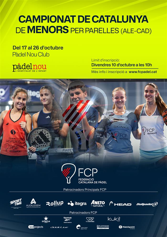 Campionat de Catalunya Aleví-Cadet - Pàdel Nou Club