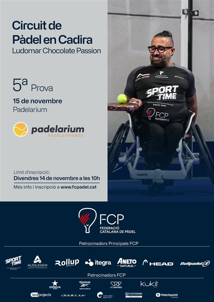 5ª prova Circuit Pàdel en Cadira - Padelarium