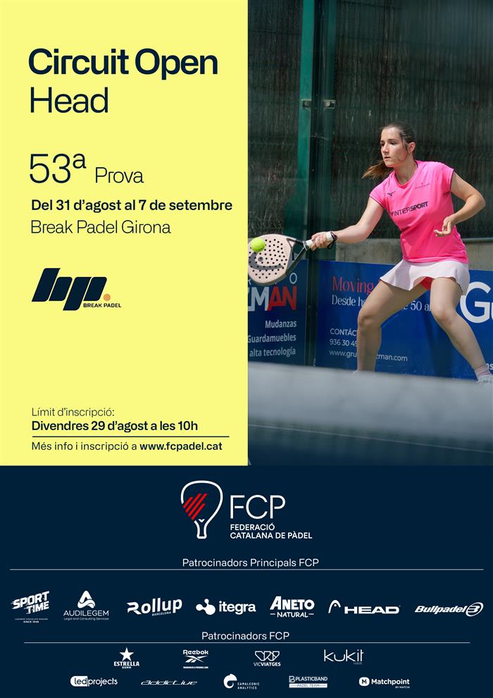 Open Head- Break Padel Girona